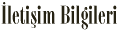 letiim Bilgileri